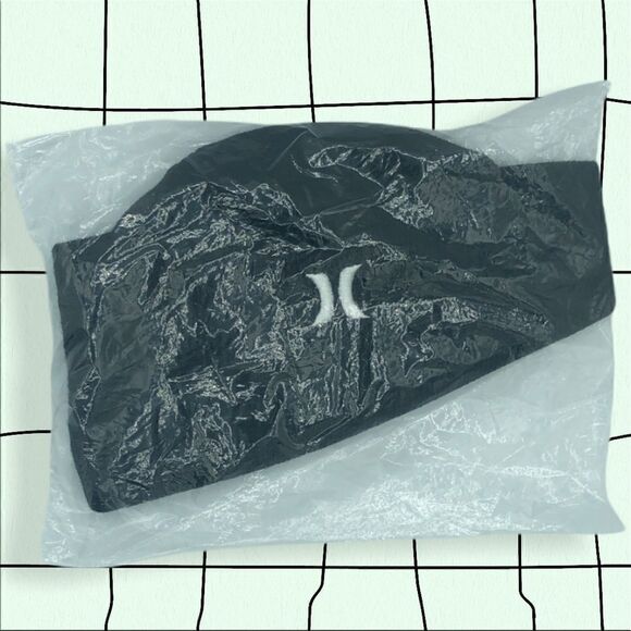Black Hurley Icon Staples Beanie - Picture 2 of 2